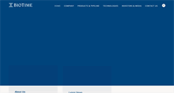Desktop Screenshot of biotimeinc.com
